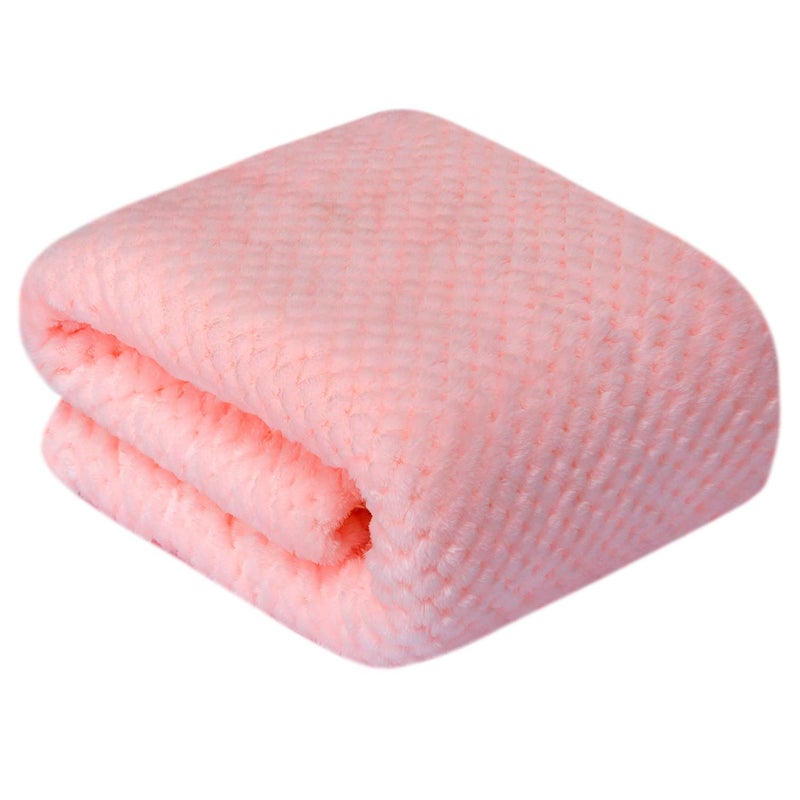 WONDER MIRACLE Fuzzy Dog Blanket or Cat Blanket or Pet Blanket, Warm and Soft, Plush Fleece Receiving Blankets for Dog Bed and Cat Bed, Couch, Sofa, Travel and Outdoor, Camping (Blanket (32" x 40"), DW-Baby Pink) - Image 2
